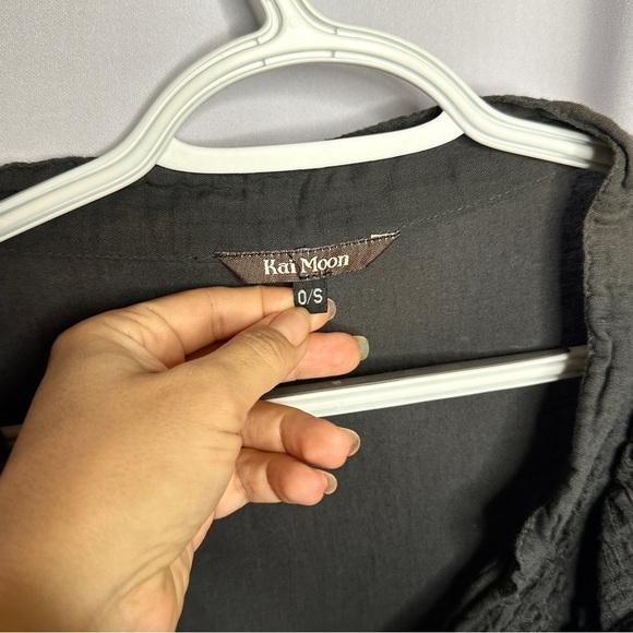 Kai Moon Black Blouse Natural fabric - Picture 2 of 4